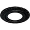 Ekena Millwork Claremont Ceiling Medallion (Fits Canopies up to 5 5/8"), 9"OD x 4 1/2"ID x 1/2"P, Jet Black CM09CLBLF - alternate 2